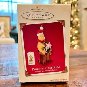2002 Piglet's First Ride Hallmark Keepsake Ornament (QXD4963)
